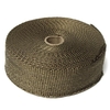 50mmx15m échappement enveloppement isolation thermique du ruban pour tuyau de fibre de verre de titane avec 6 liens inox