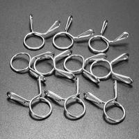 50pcs 10mm conduite de carburant ressort de tube de tuyau clips pinces pour moto scooter atv