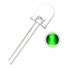 50pcs 10mm Vert Transparent LED Diode 20mA 3V 515-520nm Rond À Travers Trou Lampe Émettrice