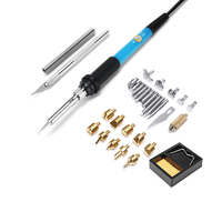50pcs 110v 60w bois stylo à brûler ensemble pochoir astuces de soudage outils pyrogravure kit