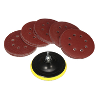 50pcs 125mm Disque De Ponçage Papier De Verre Avec Plaquettes De Sauvegarde Meuleuse Ponceuses Perceuse Adaptatrice De P