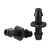 50pcs 1/4 pouce connecteur dirrigation droite barbelé double manière commune irrigation goutte à goutte dirrig