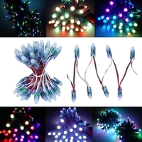 50pcs 15w WS2811 étanche couleur pleine RVB LED numérique pixel module lumière DC5V / DC12V