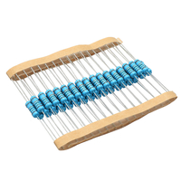 50pcs 1W 180KR résistance à film métallique 1% résistance 180K ohm