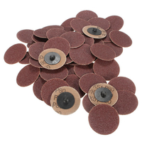 50pcs 2 pouces 80 Grit Roll Lock Sling Disc Abrasive Pads