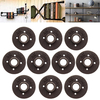 50pcs 3/4 pouces en fonte malléable noire bride de sol tuyau de raccord NPT siège de bride murale antique