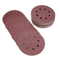 50pcs 5 pouces 8 trous 80/120/180/240/320 grain outil de polissage de disque abrasif