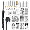 50pcs 60w stylo réglable à brûler stylo fer à souder trousse de pyrogravure artisanat ensemble