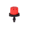 50pcs 8 points de goutte rouge goutteurs de débit réglable micro-asperseurs