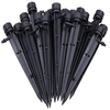 50pcs 8 trous émetteurs goutte à goutte parfait pour 4mm / 7mm tube réglable 360 degrés système dirrigation goutte