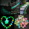 50pcs brillant galets artificiels pierres jardin chemin fleur pot décor paysage pierre noctilucent