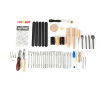 50pcs cuir outils de bricolage kit main bricolage couture couture découpage travail punch selle pour le travail du cuir