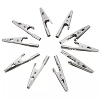 50Pcs DANIU Fixation de vis sans fin de câble de test de crocodile en fer