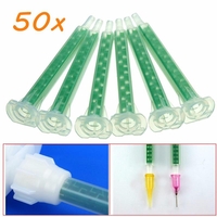 50pcs F6-16 Vert AB Colle Tube De Mélange Bouche Statique Section 16 Buses