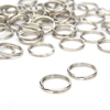 50pcs fermoirs fendu keyring chaîne porte-clés lien boucle photo de poche connecteurs