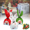 50pcs joyeux noël sacs bonbons cadeau sac père noël cerf emballage présent décorations