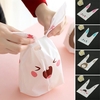 50pcs mignon sacs de biscuits de lapin de Pâques décoration de mariage sac de bonbons en plastique Kawaii oreille de lap