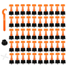 50pcs outils de nivellement de carreaux de céramique en plastique localisateur de nivellement de carreaux T Kits de syst