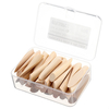50PCS Pin Wood 9.5mm Plug Trou de Poche avec Boîte Meubles Accessoires de Jointure pour 9.5mm Forets