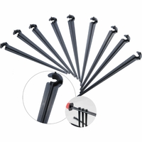 50pcs support de goutte à goutte dirrigation enjeux 1/4 pouce titulaire de tuyau de tuyauterie pour les jardins pot