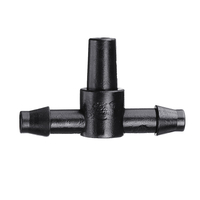 50Pcs Tuyau darrosage Tee Connecteur Micro Irrigation goutte à goutte 4 / 7mm Tuyau Connecteur Cannelé Système D&3