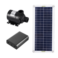 50W 800L/H Solar Panel Power Bank WaterPump Set Ultra-quiet Submersible Water Pump Motory Fish Pond Garden Fountain Deco