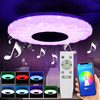 50W Dimmable LED lampe de haut-parleur Bluetooth pour plafonnier encastré avec télécommande