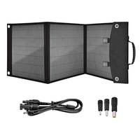 50W Panneaux Solaires Pliants 3 USB + DC Étanche Solaire Monocristallin Silicium Board Power Bank Chargeur Solaire BaG