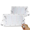 50W RGB LED Lumière dinondation télécommande réverbère étanche jardin extérieur Spotlight AC220V