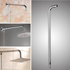 50x10cm acier inoxydable argent support de pommeau de douche tube mural accessoires de salle de bain
