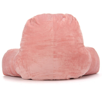 50x35x20cm respirant rose en peluche voiture dos oreiller accessoires intérieurs pour siège de voiture chaise de bureau