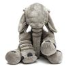 50x45cm gris grand éléphant en peluche oreillers rembourrés coussin cadeau literie décor coussins arrières