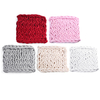 50 x 50 cm couverture tricotée à la main coton Soft jetables lavables non pelucheux couvertures de fil épais multicolore