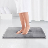 50x80cm Slow Rebound Coral velours salle de bain tapis Tapis de bain tapis antidérapant Super Mat Absorbant