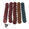 51Pcs 2 pouces Mix Ponçage Roloc Disc Roll Lock Surface Surface Pad grossier 50mm avec support