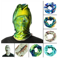 52 * 24CM Sports de plein air Pêche Polyester Tubulaire Écharpe Poignet Tête Bande Masque Protecteur