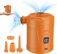5200mAh Electric Air Pump Rechargeable Air Pump With Digital Display Screen Portable Mini Air Pump Quick Inflate Deflate