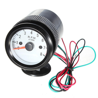 52mm moteur auto voiture tachymétrique mètres de jauge aiguille du tachymètre 1000 rpm 