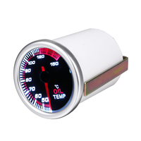 52mm 2  Universel Voiture LED Pointeur Huile Temp Température Du Carburant Affichage Jauge Mètre