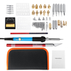 52pcs 110v / 220v 60w électrique bricolage bois brûlant stylo soudure fer outil carft pyrogravure kit