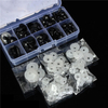 52pcs yeux de sécurité de plastique noirs 12-20mm pour les artisanats de marionnette d