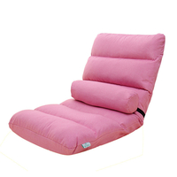 52x110cm multi couleurs pliant paresseux canapé chaise de plancher réglable canapé chaise longue sièges avec oreiller