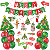 53 pièces décorations de noël ensemble père noël bonhomme de neige cloches décorations darbre accessoires photo fou