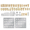53 pièces pochoir Durable sculpture Art stylo pointes en laiton fer à souder ensemble doutils Pyrogravure Kit bois