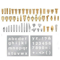 53 pièces pochoir Durable sculpture Art stylo pointes en laiton fer à souder ensemble doutils Pyrogravure Kit bois