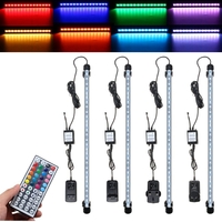 53CM RGB LED Aquarium Fish Tank Light IP68 Barre de changement de couleur Lampe submersible + Télécommande AC110-240V