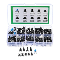 540Pcs 10 Values Tactile Push Button Switch Mini Momentary Tact Assortment Kit DIY