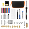 54pcs 60w électrique réglable bois brûlant stylo trousse à outils pyrogravure fer à souder