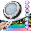 54W RGB Télécommande LED Lumière de Piscine Sous-marine Étanche Lampe de Nuit de Montage Mural