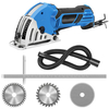 550W 4200rmp Mini scie circulaire outil de travail du bois multifonction portable électrique avec 3 lames